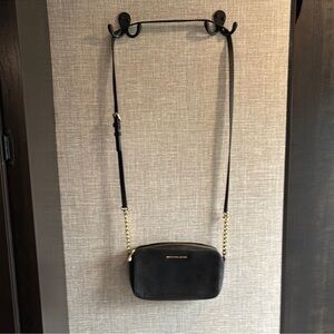 Michael Kors Black and Gold Crossbody Bag